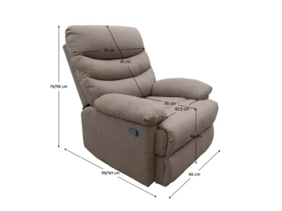 Detail produktu Lambo masážne kreslo hnedá