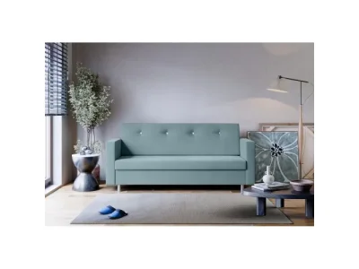 Detail produktu KONDELA Lilana rozkladacia pohovka s úložným priestorom mentolová