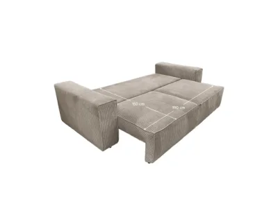 Detail produktu KONDELA Harpera Big Sofa rozkladacia pohovka s úložným priestorom sivobéžová (taupe)