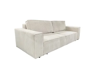 KONDELA Harpera Big Sofa rozkladacia pohovka s úložným priestorom béžová