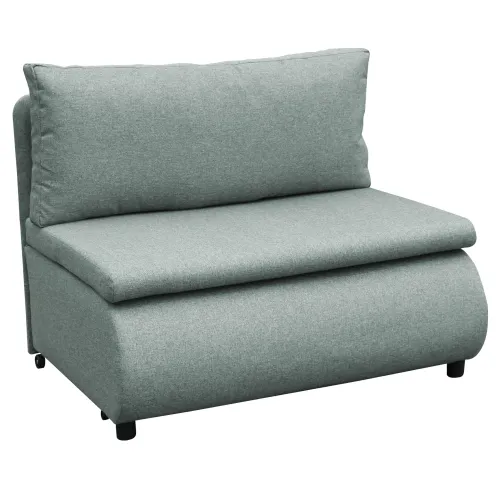 KONDELA Flik rozkladacie kreslo s úložným priestorom mentolová