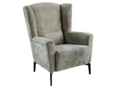 KONDELA Alura kreslo (ušiak) sivá