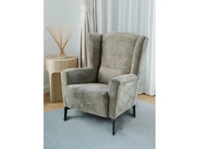 Detail produktu KONDELA Alura kreslo (ušiak) sivá