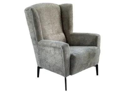 Detail produktu KONDELA Alura kreslo (ušiak) sivá