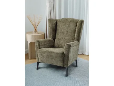 Detail produktu KONDELA Alura kreslo (ušiak) olivová