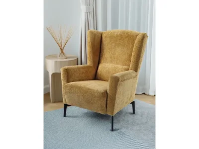 Detail produktu KONDELA Alura kreslo (ušiak) žltá