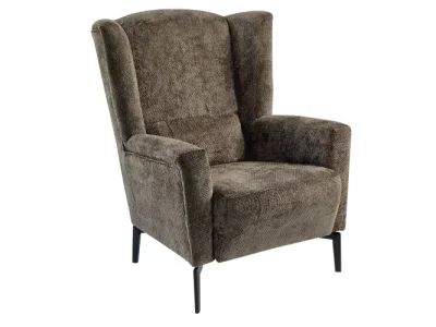 KONDELA Alura kreslo (ušiak) hnedá mocca