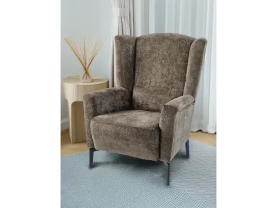 Detail produktu KONDELA Alura kreslo (ušiak) hnedá mocca