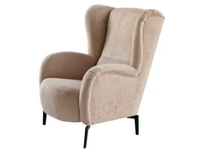 Detail produktu KONDELA Ramon kreslo (ušiak) staroružová / čierna