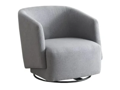 KONDELA Rodon dizajnové otočné kreslo sivá