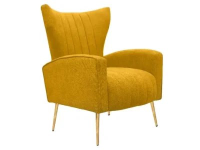 Detail produktu KONDELA Baret relaxačné kreslo žltá