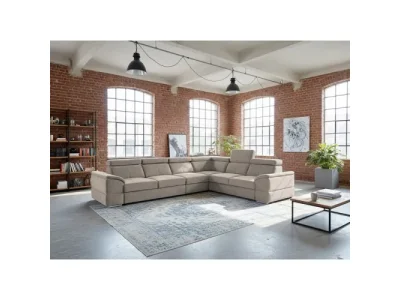 KONDELA Segoria Lux L/P rohová sedačka s rozkladom béžová