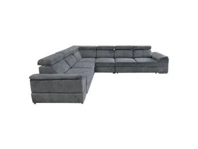 Detail produktu KONDELA Segoria Lux L/P rohová sedačka s rozkladom tmavosivá