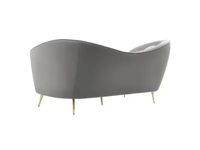 Detail produktu KONDELA Ezio Typ 3 trojsedačka sivá (Velvet) / zlatá