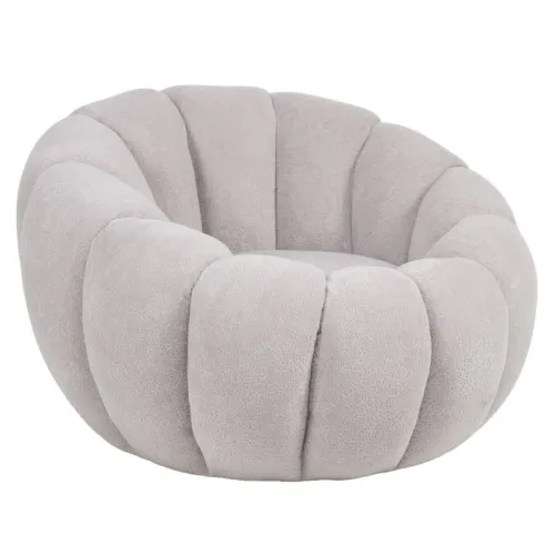 KONDELA Tekvio kreslo svetlosivá