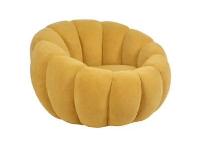 KONDELA Tekvio kreslo žltá