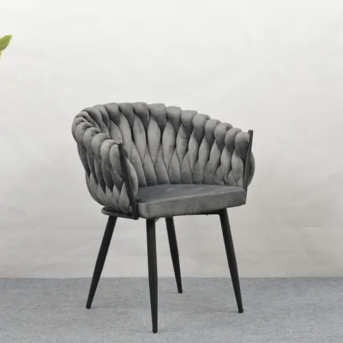 KONDELA Bler dizajnové kreslo tmavosivá / čierna