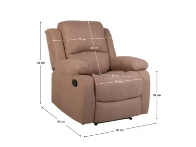 Detail produktu KONDELA Askoy New relaxačné kreslo hnedá