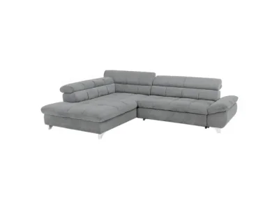 KONDELA Sana Roh L rohová sedačka s rozkladom sivá