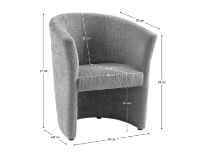 Detail produktu KONDELA Cuba konferenčné kreslo sivá