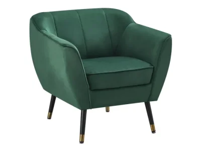 KONDELA Vioda dizajnové kreslo zelená (Velvet)