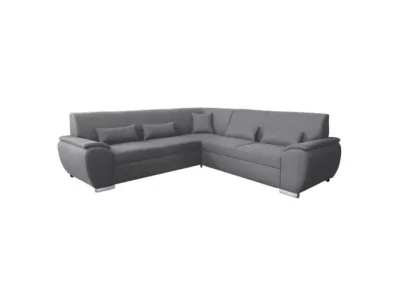 Detail produktu KONDELA Amila Roh P rohová sedačka s rozkladom a úložným priestorom svetlosivá