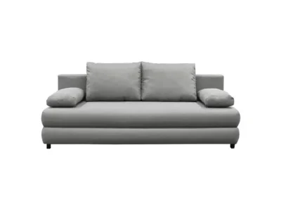 KONDELA Blum rozkladacia pohovka s úložným priestorom sivá