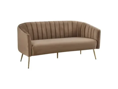 Detail produktu KONDELA Bagy trojsedačka hnedá / zlatá