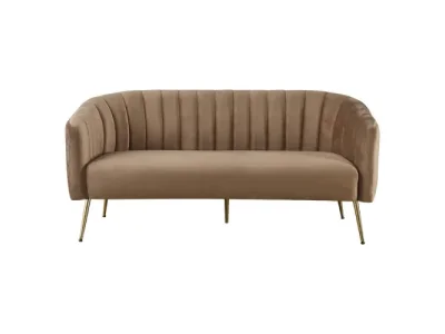 Detail produktu KONDELA Bagy trojsedačka hnedá / zlatá