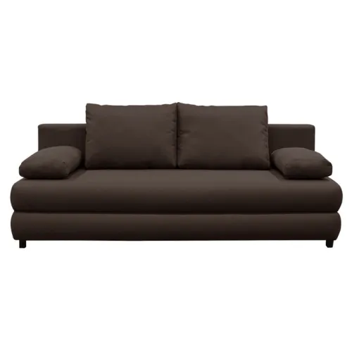 KONDELA Blum rozkladacia pohovka s úložným priestorom hnedá