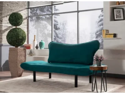 Detail produktu 2-miestna pohovka Chatto 140 cm petrolejová