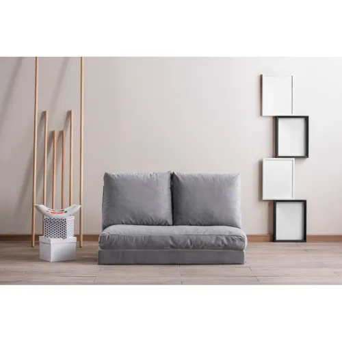 2-miestna viacúčelová pohovka Taida 120 cm sivá