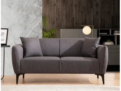 Detail produktu Dvojmiestna pohovka Belissimo 180 cm tmavosivá