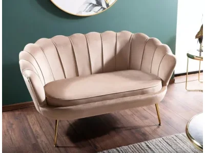 Detail produktu Dvojmiestna pohovka Camellia zamat béžová