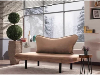 Detail produktu Dvojmiestna pohovka Chatto 150 cm svetlohnedá