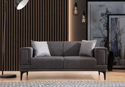 Dvojmiestna pohovka Horizon 170 cm tmavo sivá