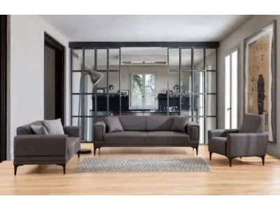 Detail produktu Dvojmiestna pohovka Horizon 170 cm tmavo sivá