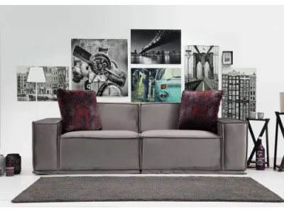 Detail produktu Dvojmiestna pohovka Lego 215 cm sivá