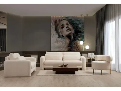 Detail produktu Dvojmiestna pohovka Lily 180 cm krémová