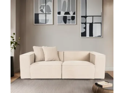 Dvojmiestna pohovka Lora 220 cm broskyňová