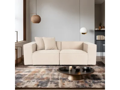Detail produktu Dvojmiestna pohovka Lora 220 cm broskyňová