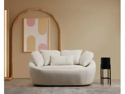 Detail produktu Dvojmiestna pohovka Midye 155 cm krémová