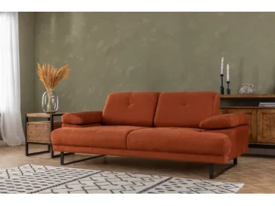 Dvojmiestna pohovka Mustang 199 cm oranžová