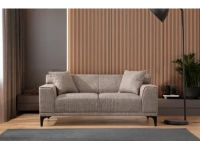 Dvojmiestna pohovka Petra 163 cm béžovohnedá