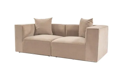 Dvojmiestna pohovka Sora 220 cm cappucino