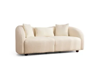 Dvojmiestna pohovka Venedik 190 cm boucle krémová