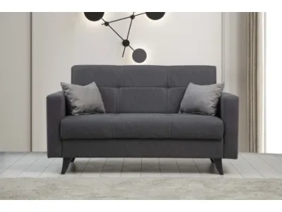 Dvojmiestna rozkladacia pohovka Polya 151 cm sivá