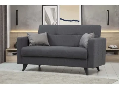 Detail produktu Dvojmiestna rozkladacia pohovka Polya 151 cm sivá