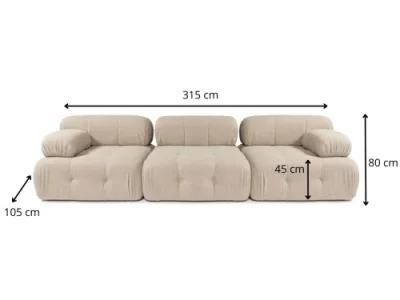 Detail produktu Modulová pohovka Doblo I 315 cm broskyňová