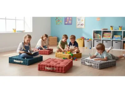 Detail produktu Polštář na podlahu Duo 45 cm cihlový